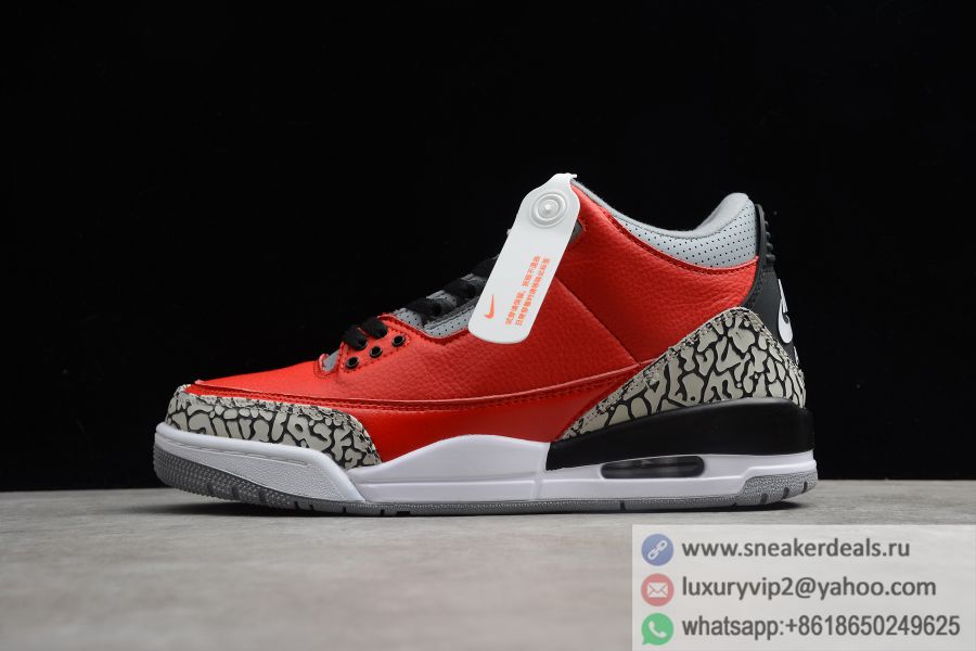 Air Jordan 3 Retro SE Fire Red Cement CK5962-600 Unisex Basketball Shoes